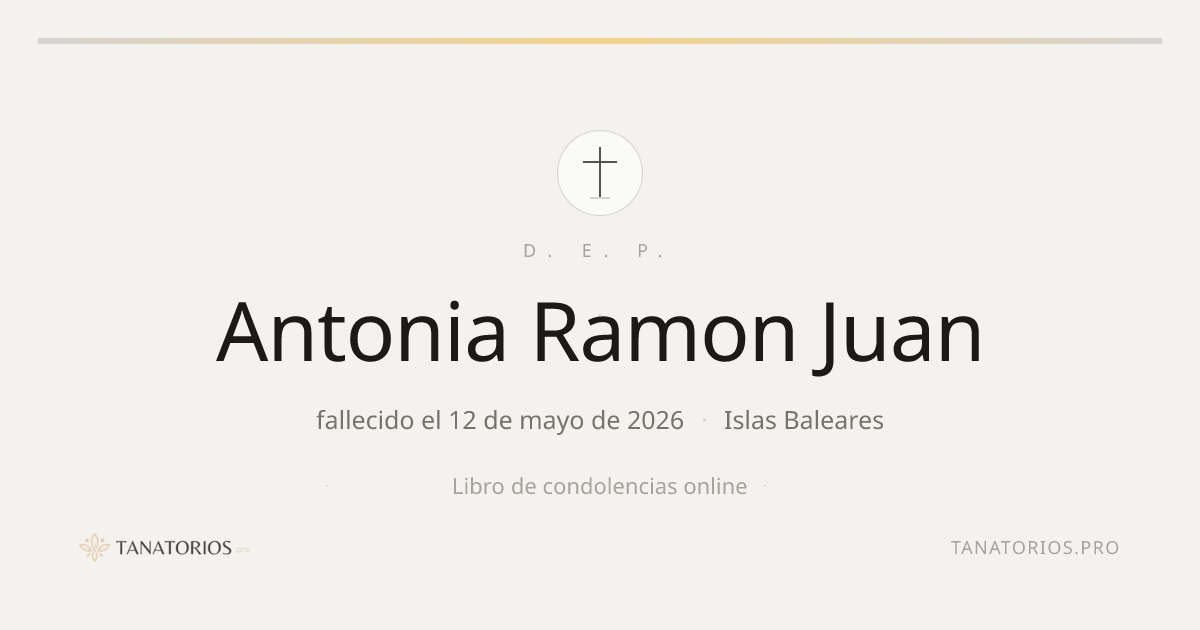 Memorial de Antonia Ramon Juan