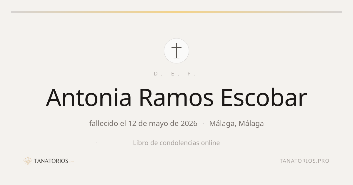 Memorial de Antonia Ramos Escobar