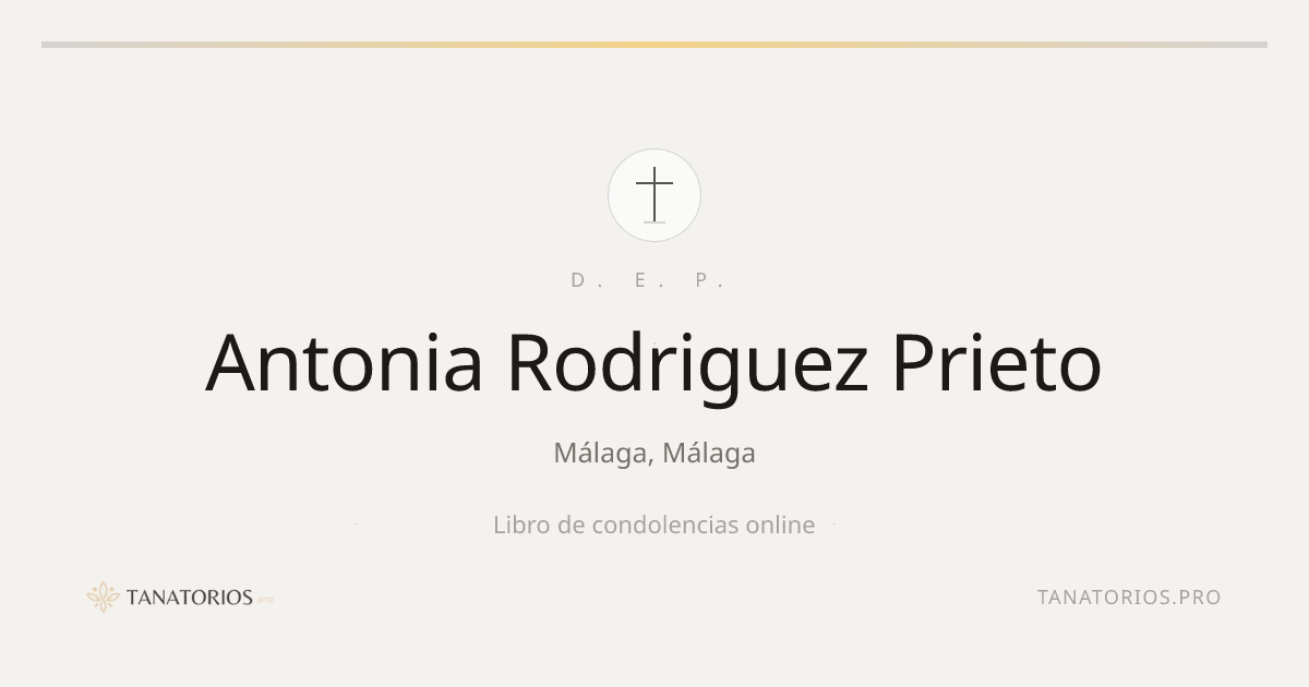 Memorial de Antonia Rodriguez Prieto