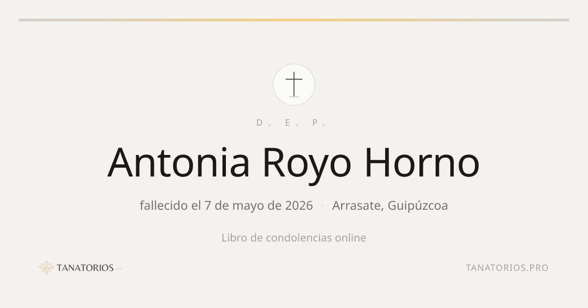 Memorial de Antonia Royo Horno