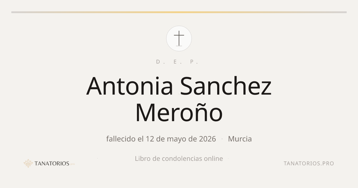 Memorial de Antonia Sanchez Meroño