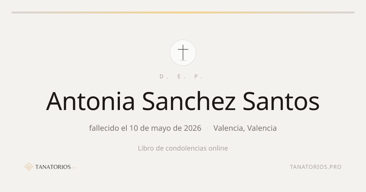 Memorial de Antonia Sanchez Santos