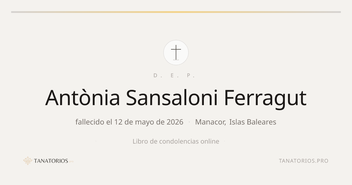 Memorial de Antònia Sansaloni Ferragut