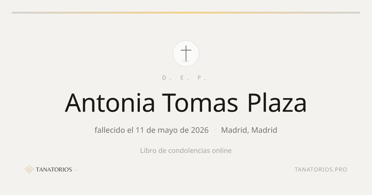 Memorial de Antonia Tomas Plaza