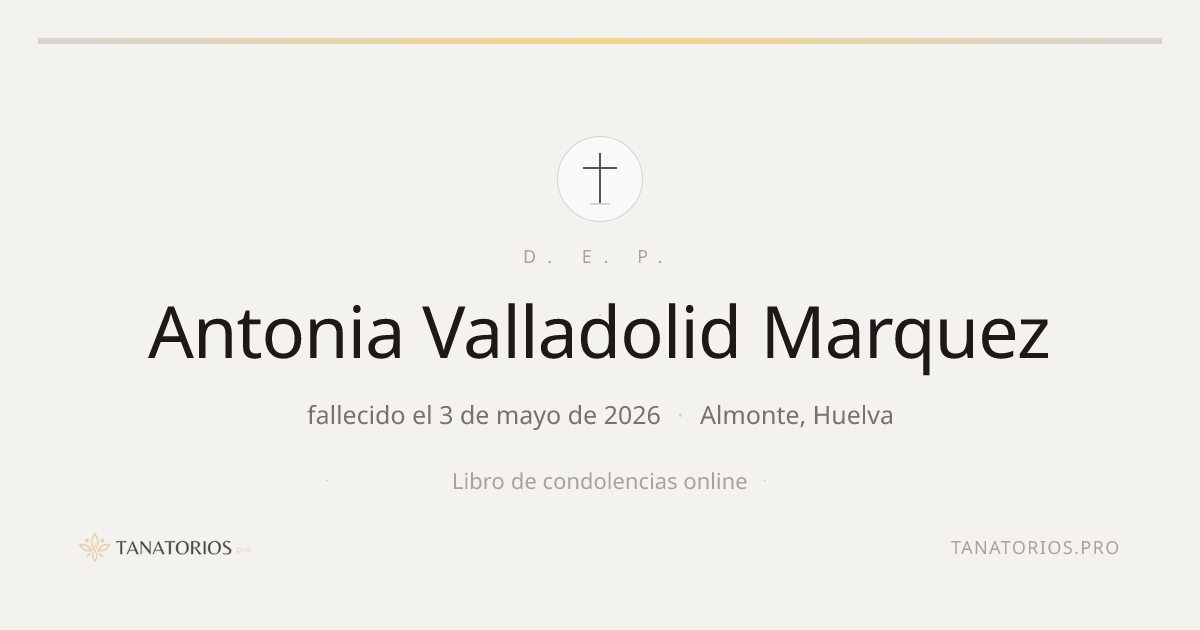 Memorial de Antonia Valladolid Marquez