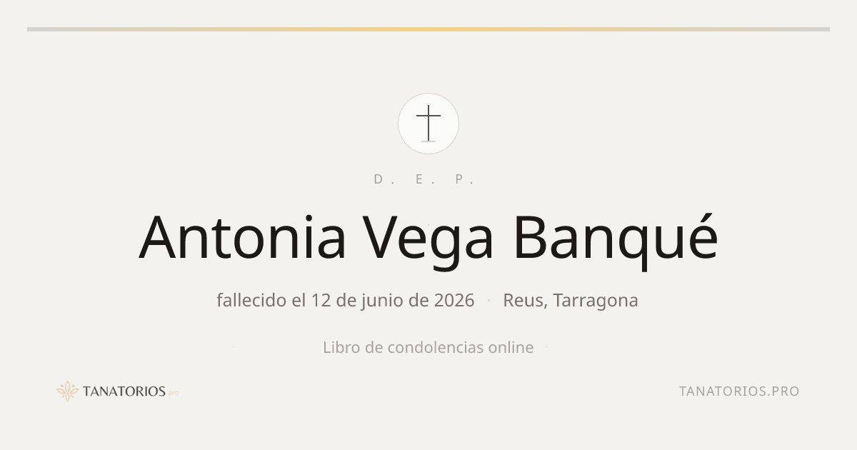 Memorial de Antonia Vega Banqué