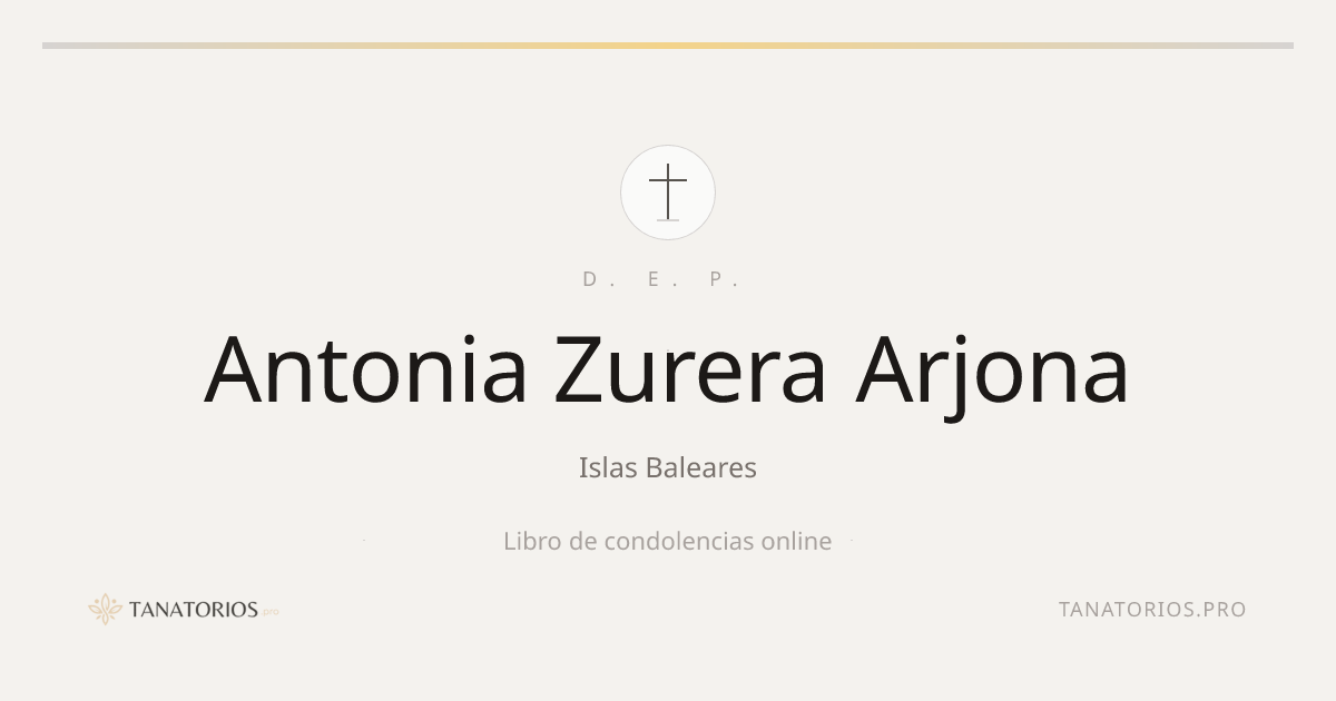 Memorial de Antonia Zurera Arjona