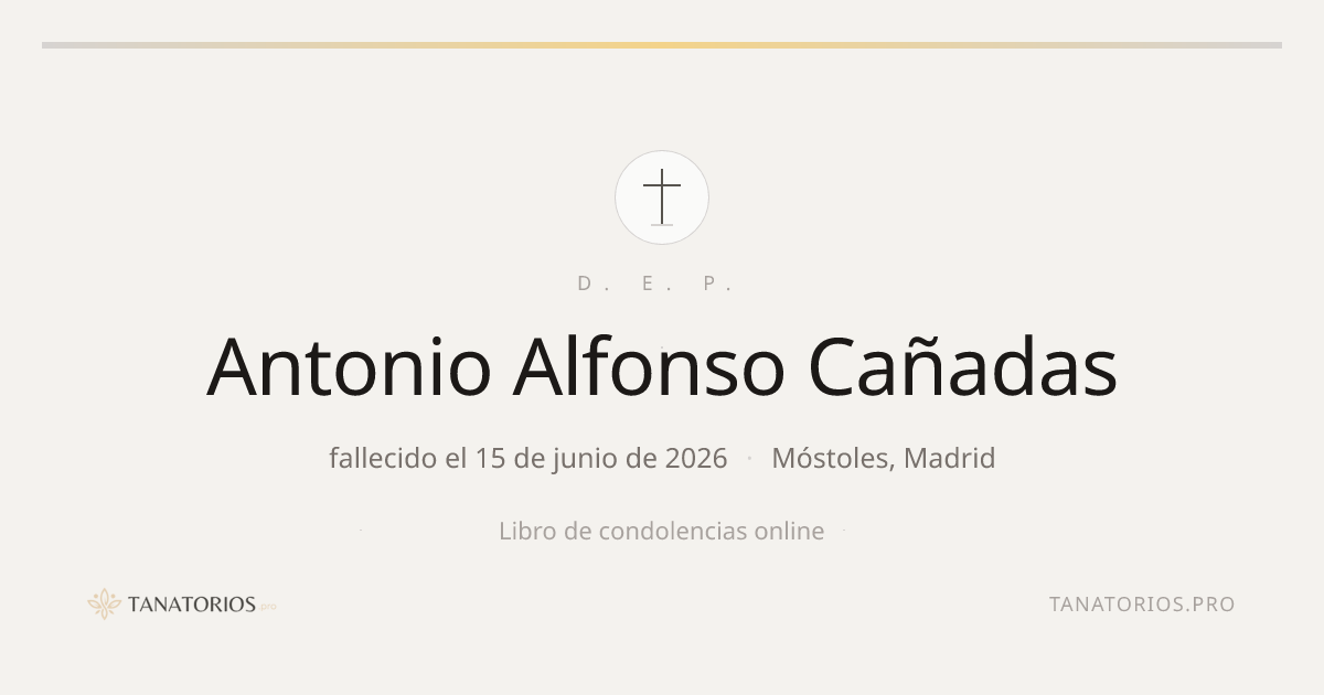 Memorial de Antonio Alfonso Cañadas