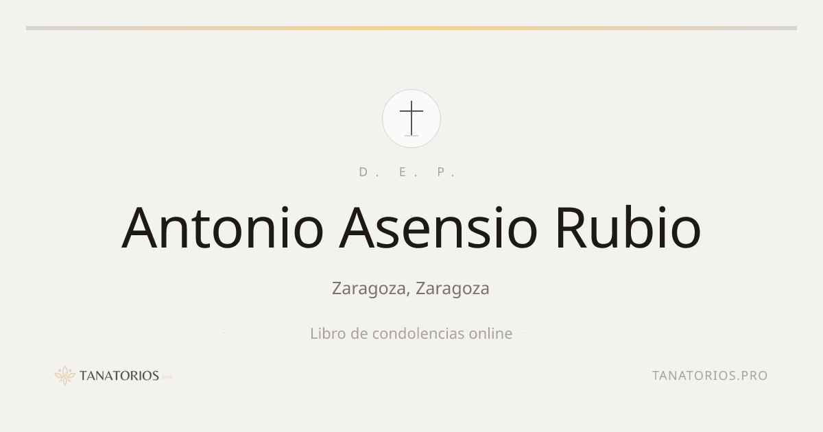 Memorial de Antonio Asensio Rubio