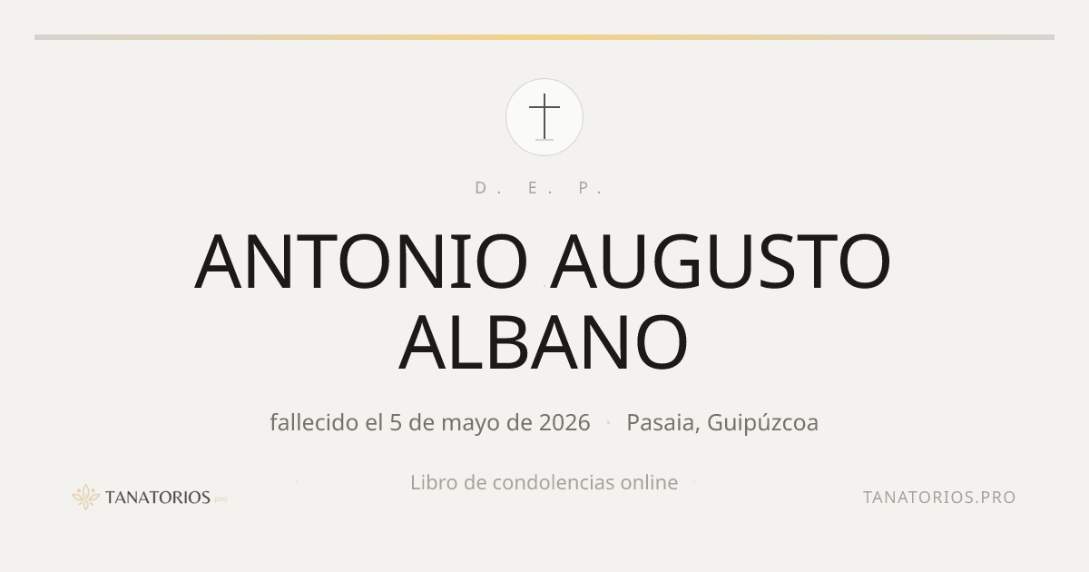 Memorial de ANTONIO AUGUSTO ALBANO