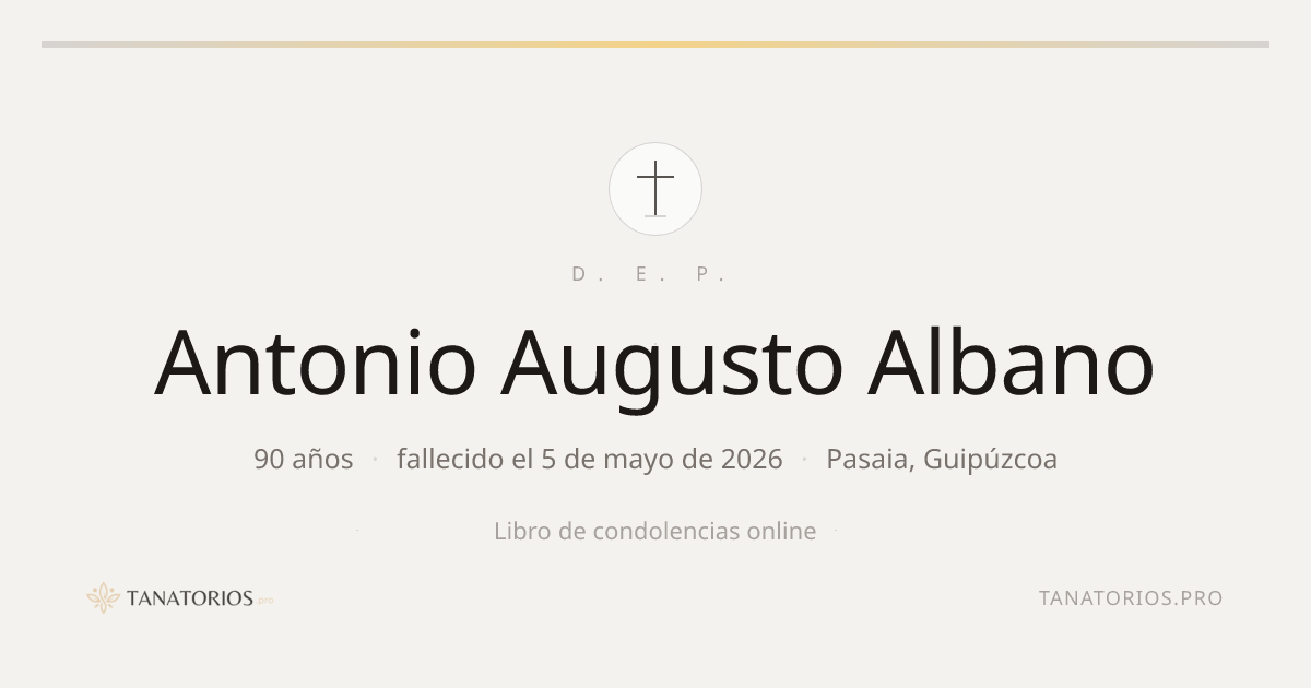 Memorial de Antonio Augusto Albano