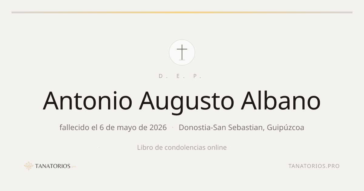 Memorial de Antonio Augusto Albano