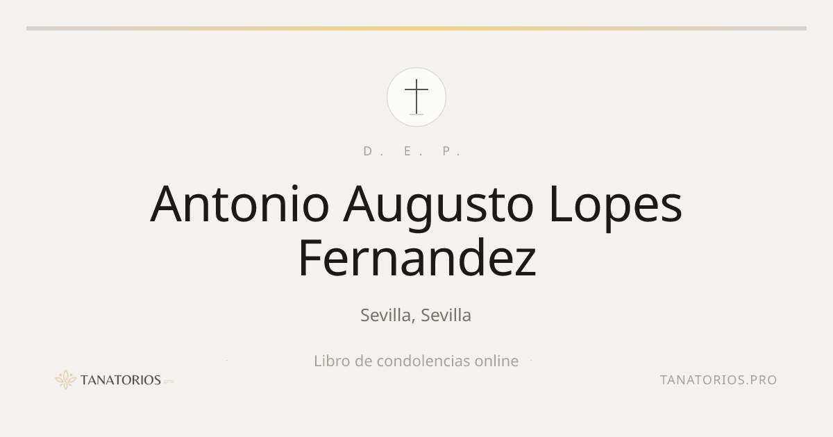Memorial de Antonio Augusto Lopes Fernandez
