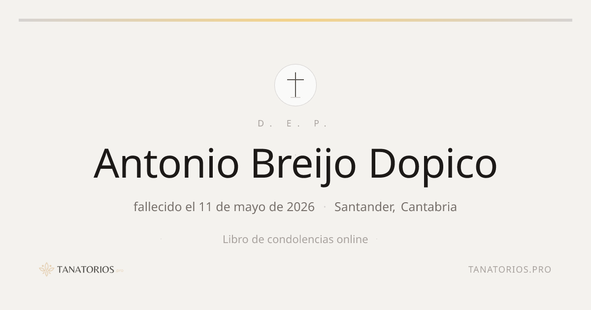 Memorial de Antonio Breijo Dopico