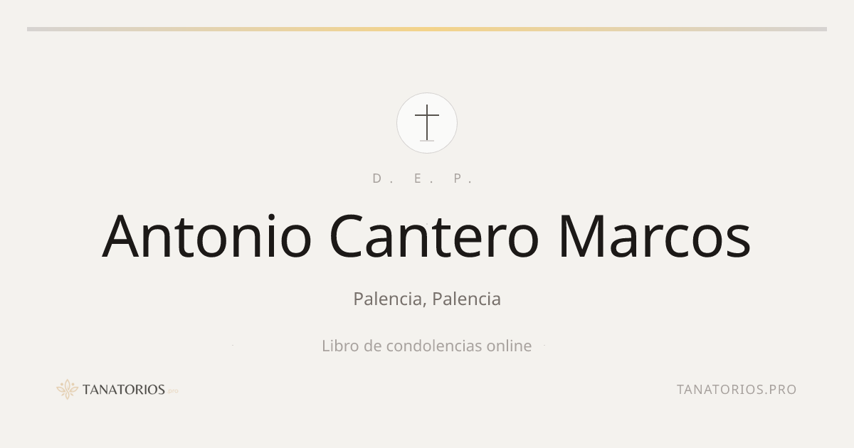 Memorial de Antonio Cantero Marcos