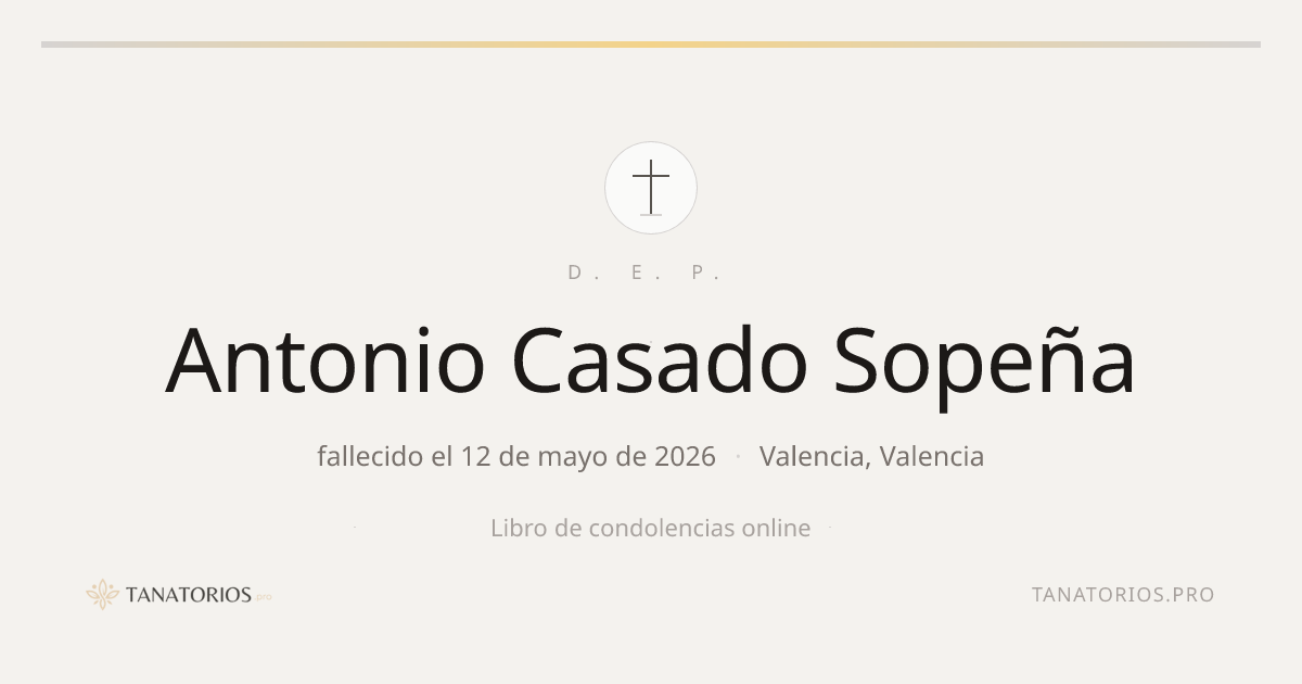 Memorial de Antonio Casado Sopeña
