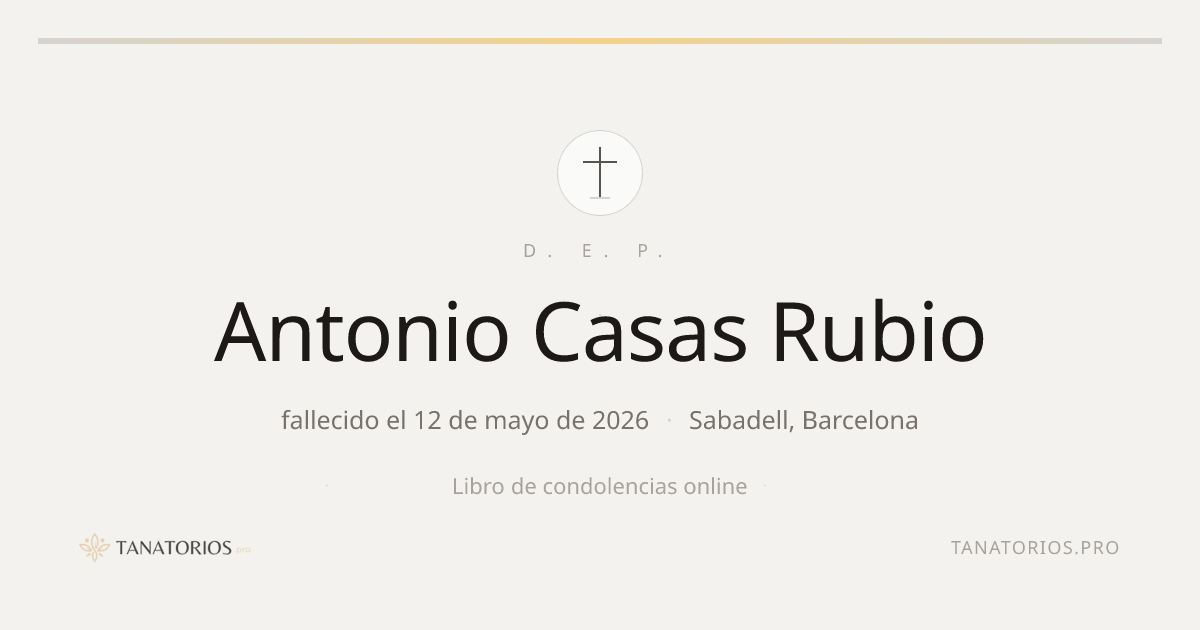 Memorial de Antonio Casas Rubio