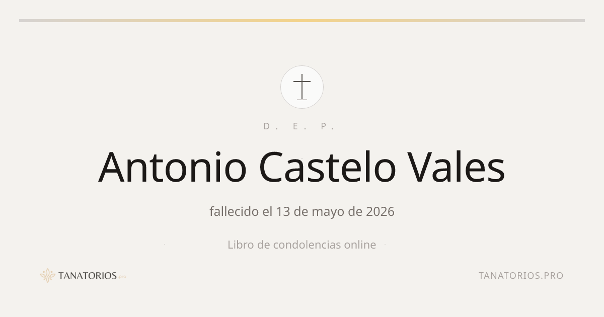 Memorial de Antonio Castelo Vales