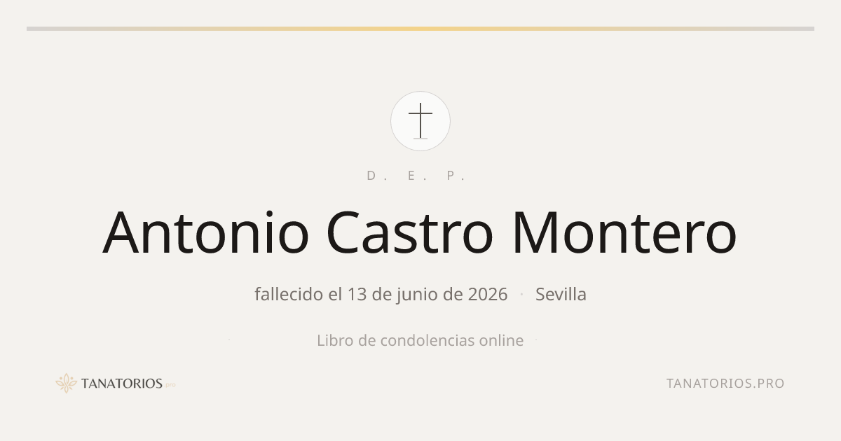 Memorial de Antonio Castro Montero
