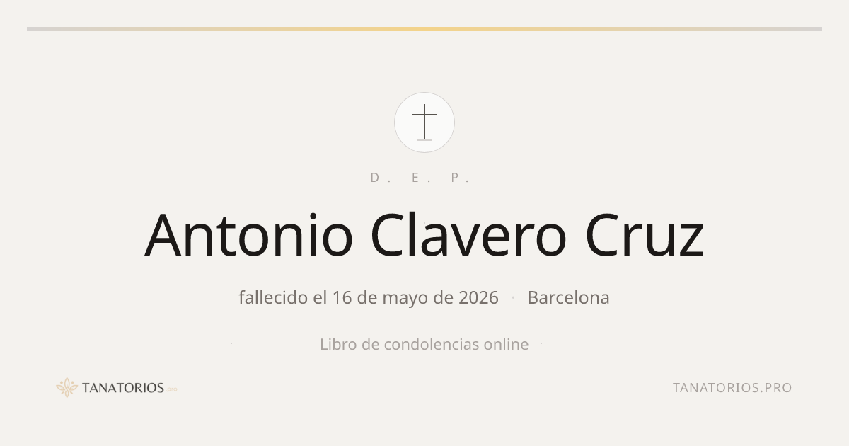 Memorial de Antonio Clavero Cruz