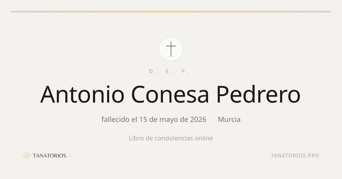Memorial de Antonio Conesa Pedrero