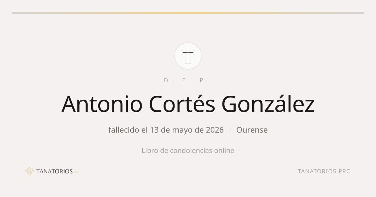 Memorial de Antonio Cortés González