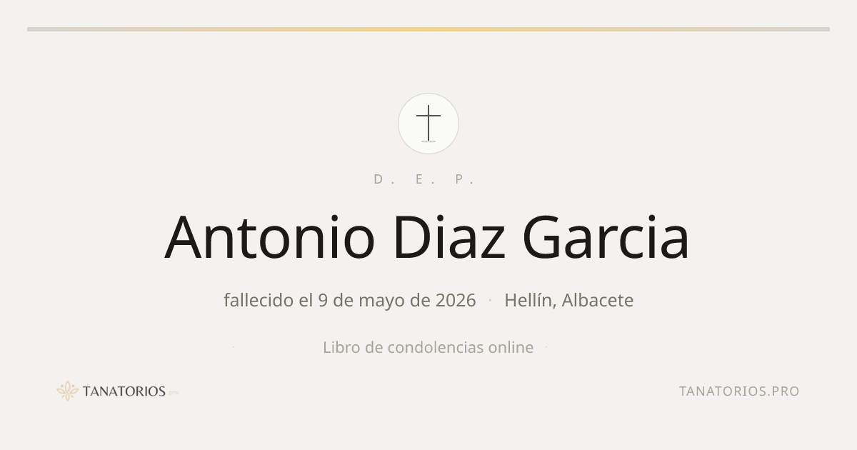 Memorial de Antonio Diaz Garcia