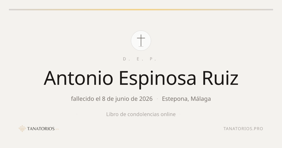 Memorial de Antonio Espinosa Ruiz