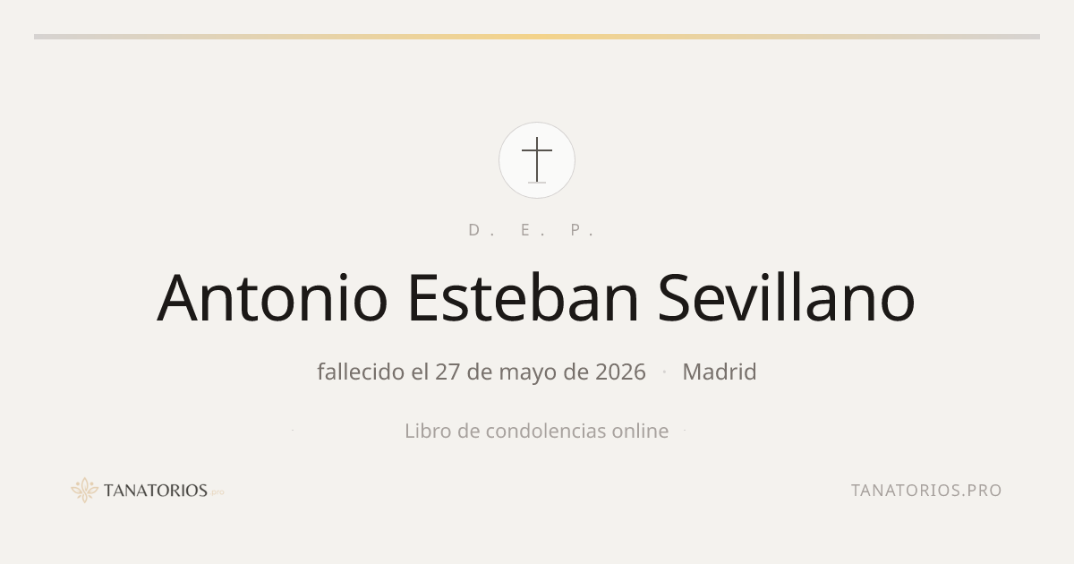 Memorial de Antonio Esteban Sevillano