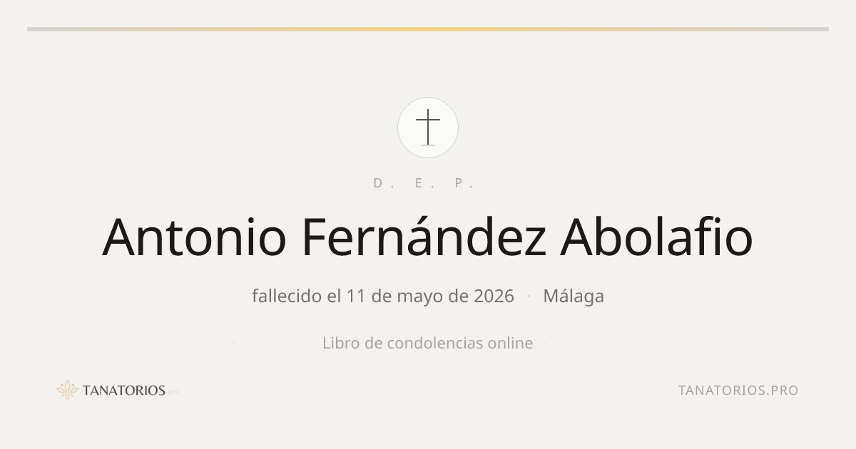 Memorial de Antonio Fernández Abolafio