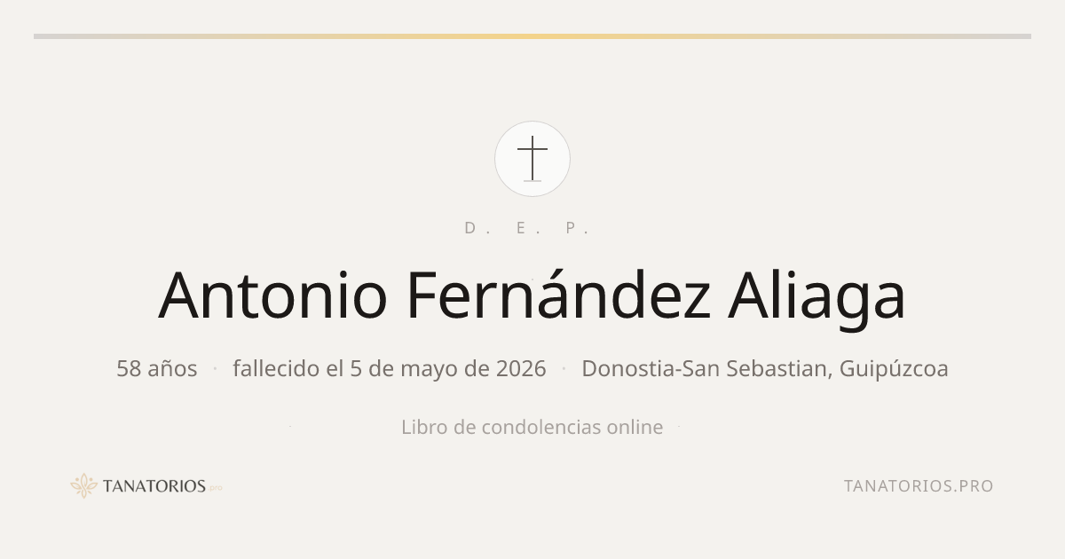 Memorial de Antonio Fernández Aliaga