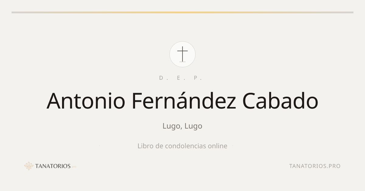 Memorial de Antonio Fernández Cabado
