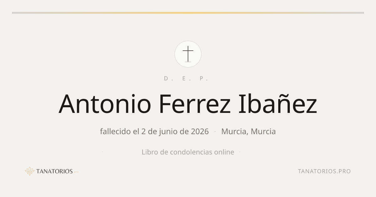 Memorial de Antonio Ferrez Ibañez