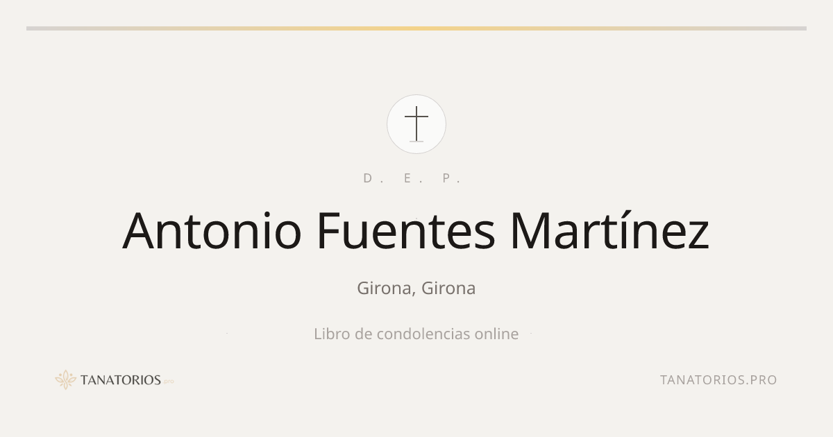 Memorial de Antonio Fuentes Martínez