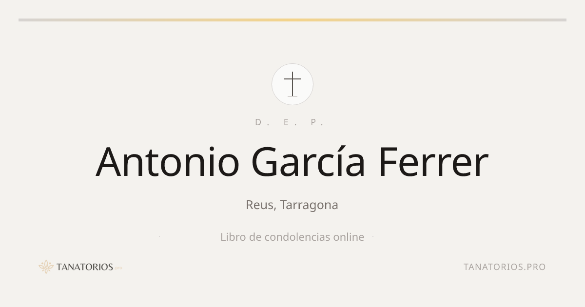 Memorial de Antonio García Ferrer