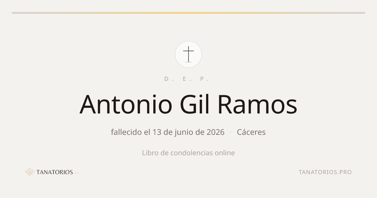 Memorial de Antonio Gil Ramos