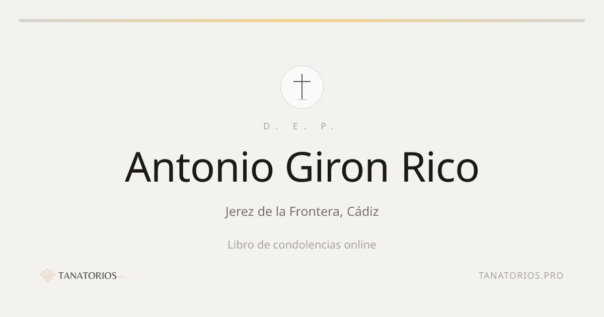 Memorial de Antonio Giron Rico