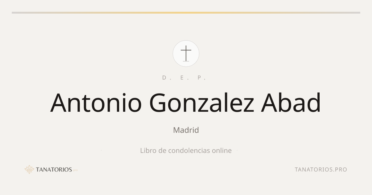 Memorial de Antonio Gonzalez Abad