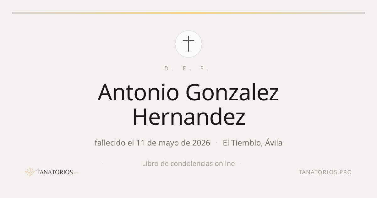 Memorial de Antonio Gonzalez Hernandez