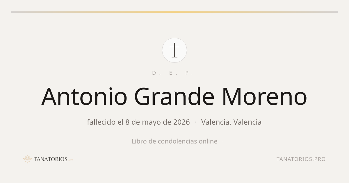 Memorial de Antonio Grande Moreno