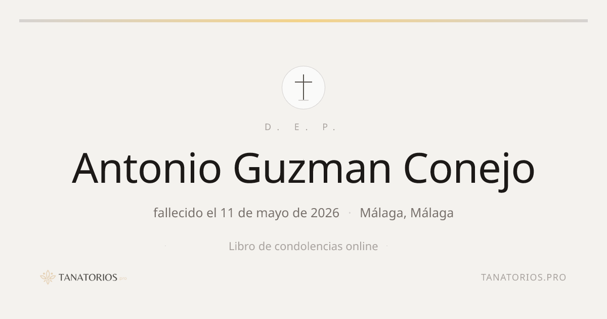 Memorial de Antonio Guzman Conejo