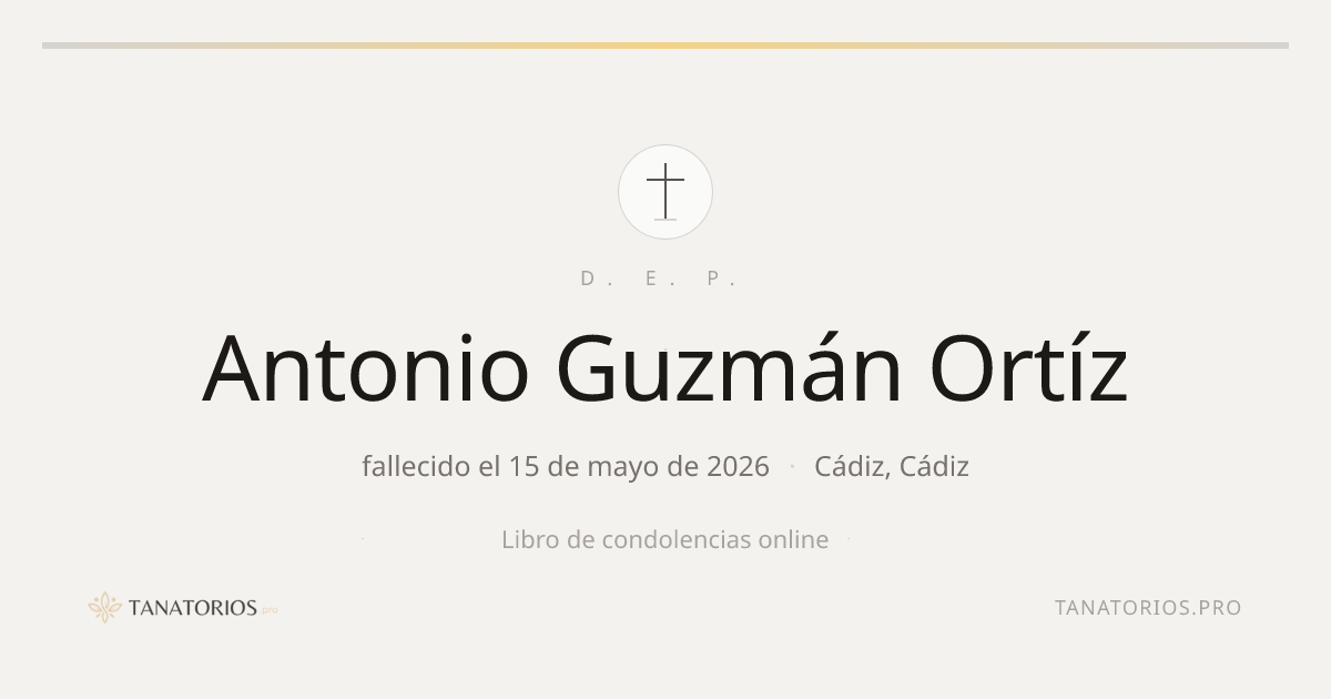 Memorial de Antonio Guzmán Ortíz