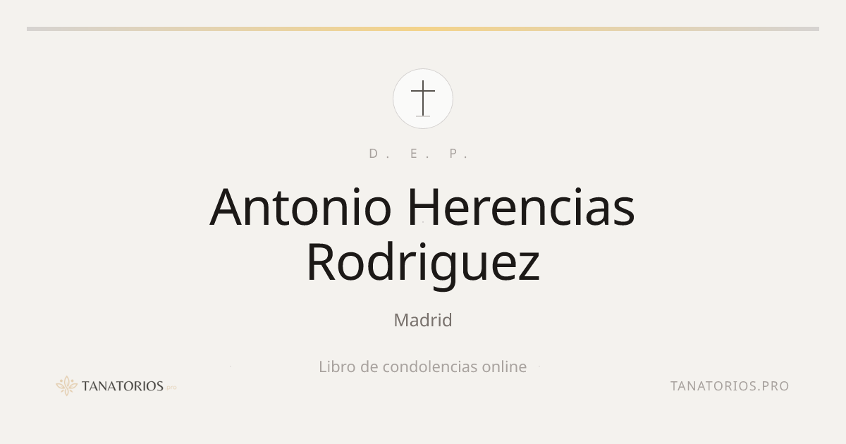 Memorial de Antonio Herencias Rodriguez