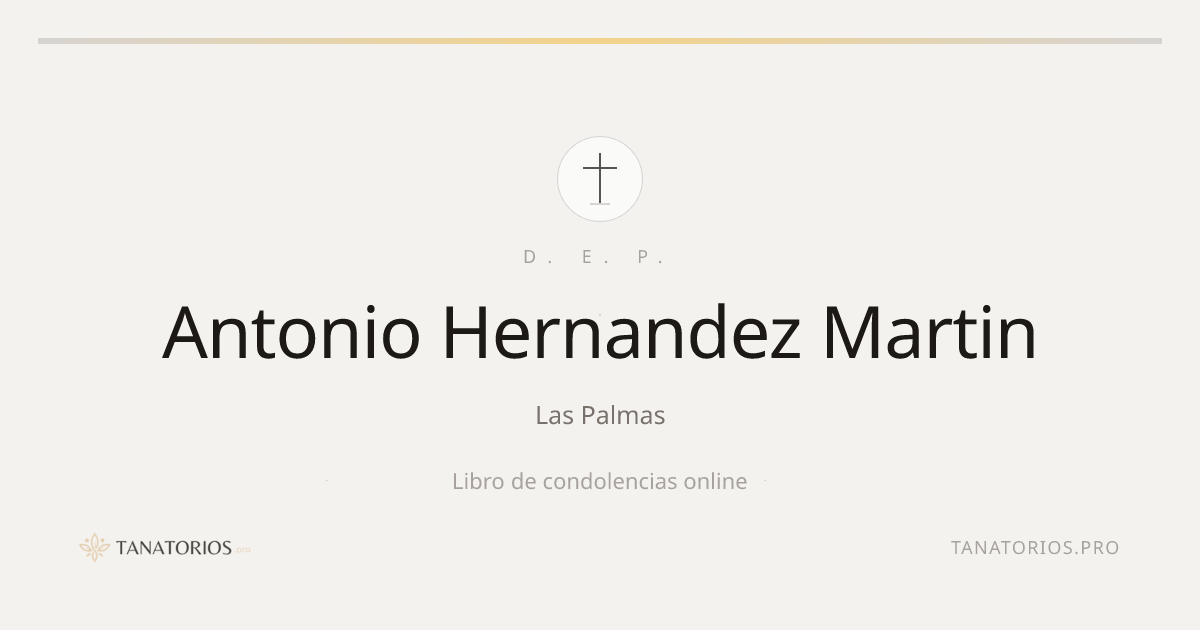 Memorial de Antonio Hernandez Martin