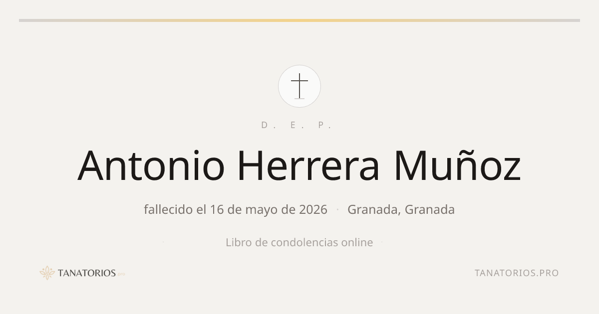 Memorial de Antonio Herrera Muñoz