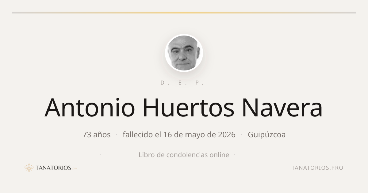 Memorial de Antonio Huertos Navera