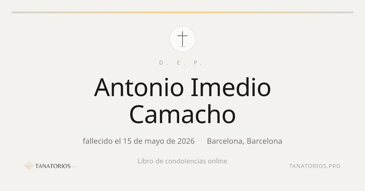 Memorial de Antonio Imedio Camacho