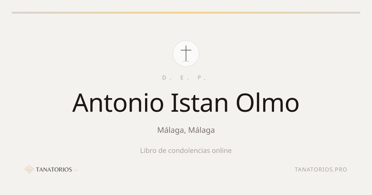 Memorial de Antonio Istan Olmo