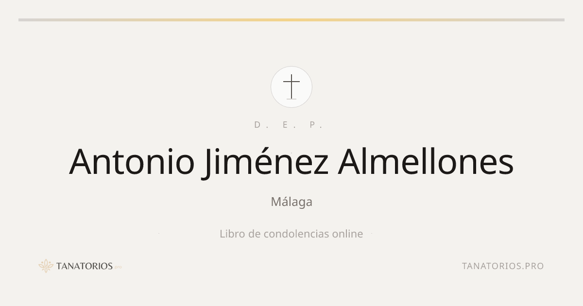 Memorial de Antonio Jiménez Almellones