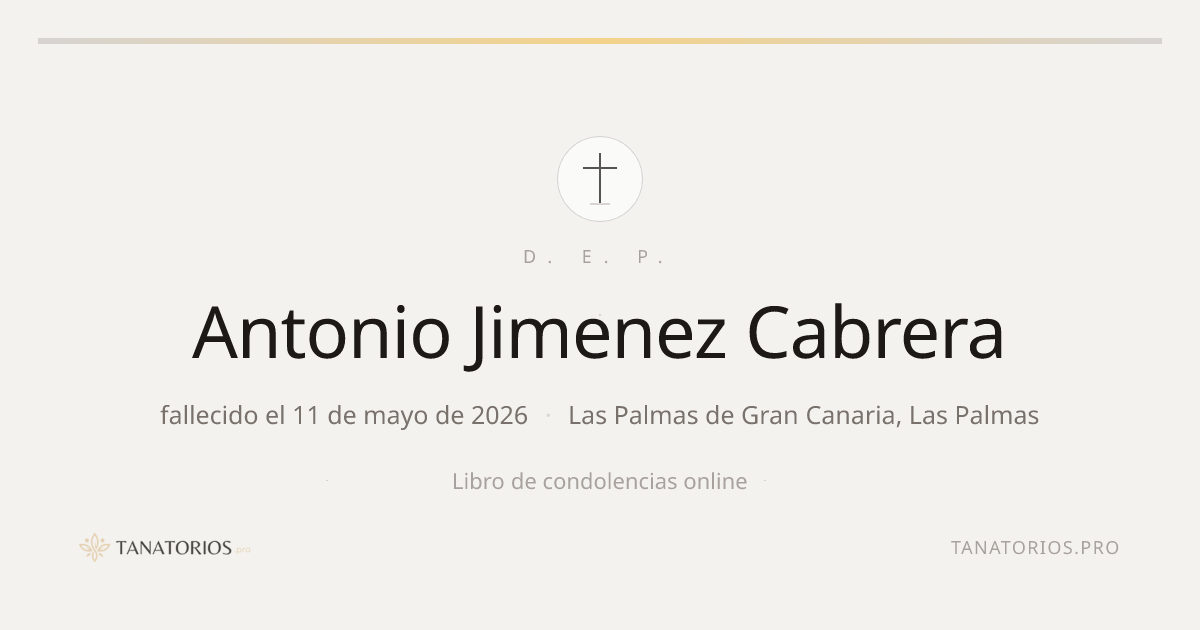 Memorial de Antonio Jimenez Cabrera